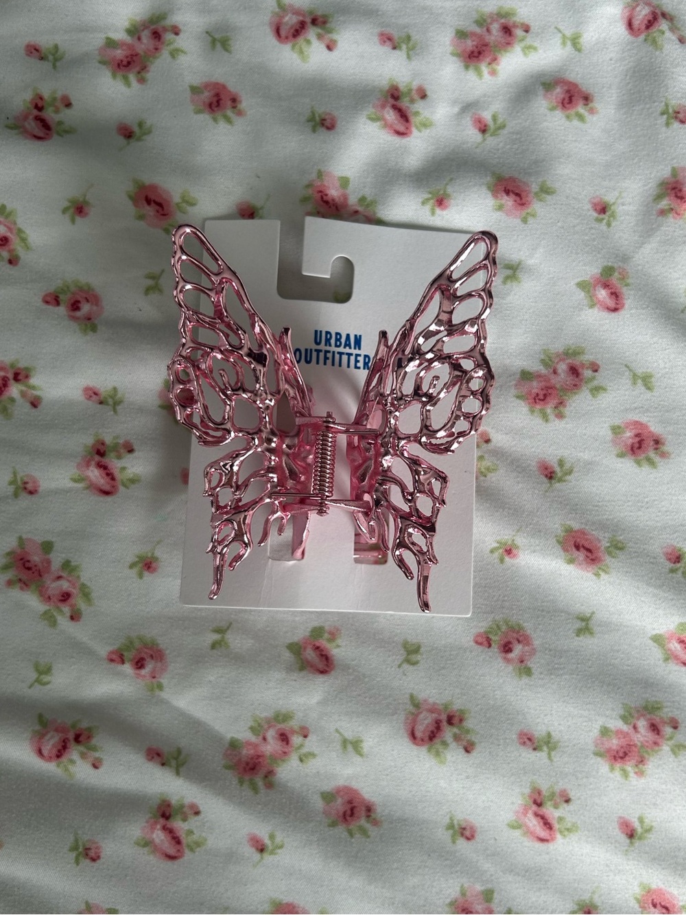Urban Outfitters Shiny Pink Claw Hair Clip